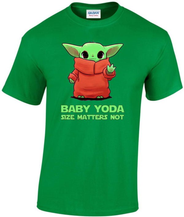 Cute baby Yoda size matters not