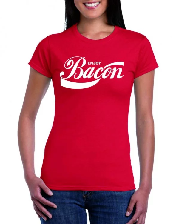 ENJOY BACON mintás Női póló