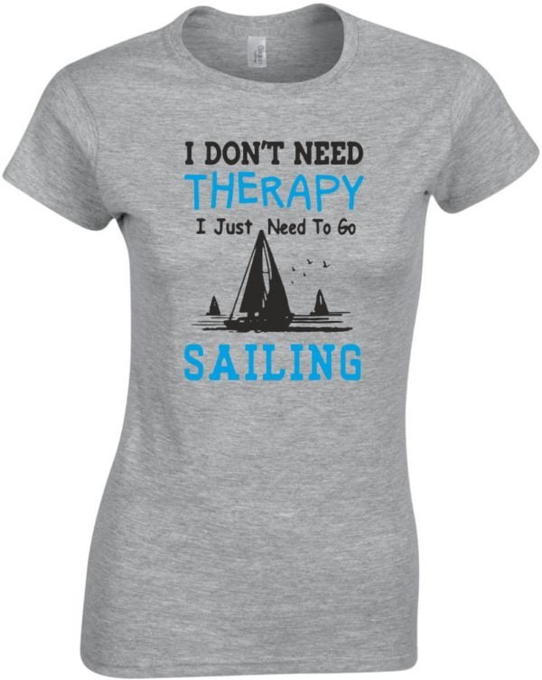 Sailing Therapy feliratos női póló