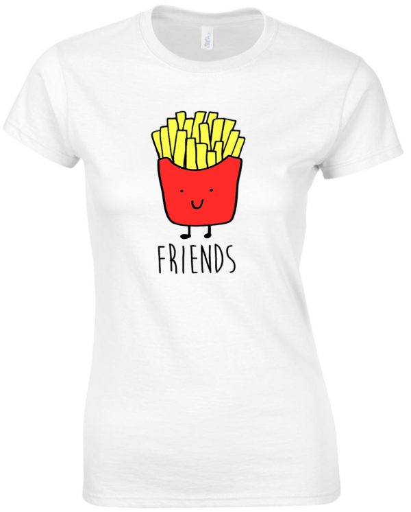Friends sült krumpli mintás Női póló