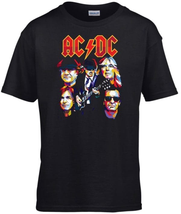 ACDC hipster mintás gyerek póló