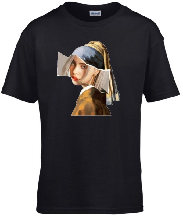 Billie Eilish Vermeer mintás gyerek póló