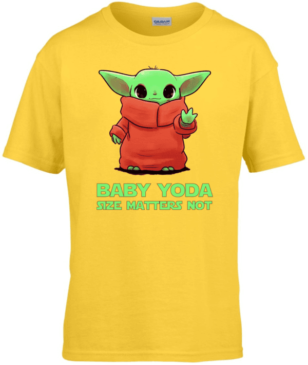 Cute Baby Yoda Size matters not rajzos gyerek póló