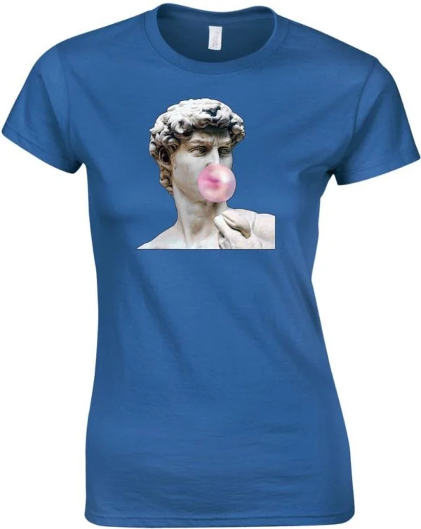 David Bubble Gum vicces mintás női póló