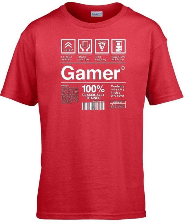 Gamer cimke mintás Gyerek póló