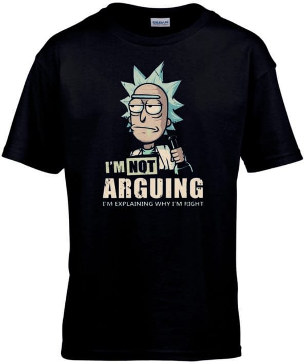 I'm not arguing Rick és Morty rajzos gyerek póló