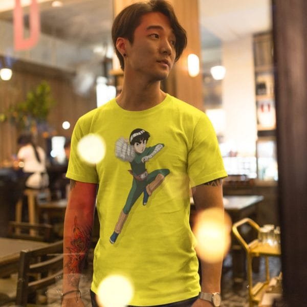Naruto Rock Lee mintás Férfi póló