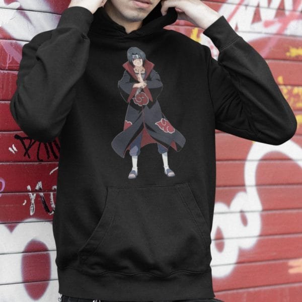 Naruto Shippuden Itachi mintás Kapucnis Pulóver