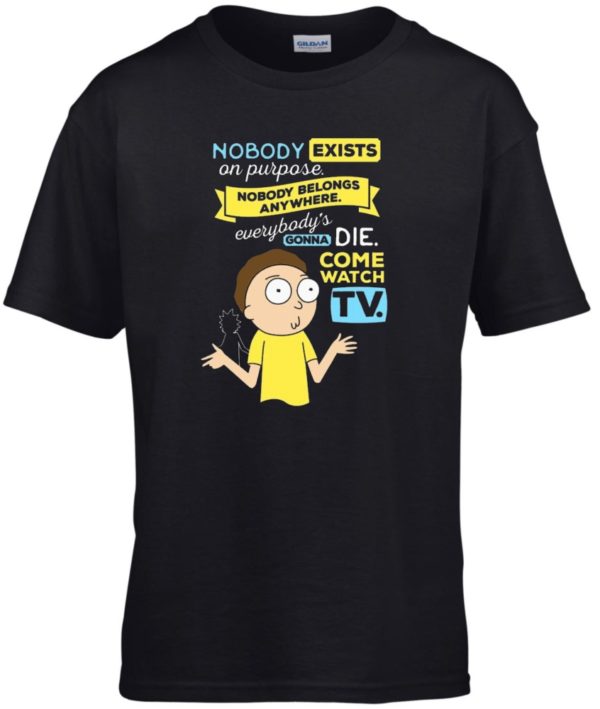 Nobody Exists Rick és Morty rajzos gyerek póló