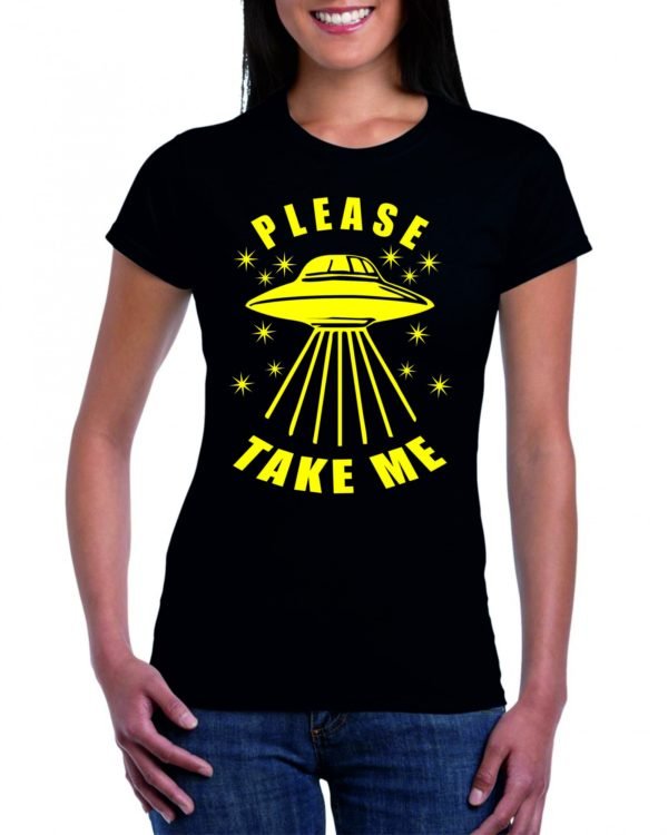 PLEASE TAKE ME feliratos női póló