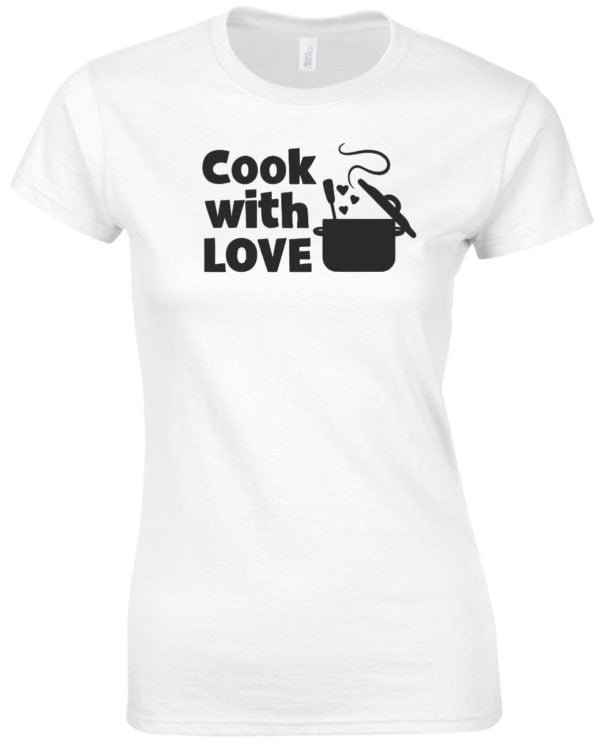 Cook with love feliratos Női póló