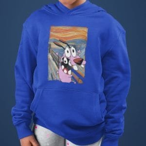 Gyerek pulóver Bátor a gyáva kutya festmény