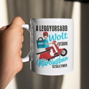 Bögre a leggyorsabb wolt futárok márciusban születnek