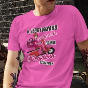 Férfi póló a leggyorsabb foodpanda futárok márciusban születnek