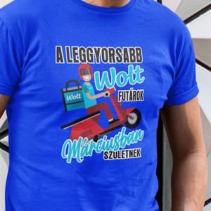 Férfi póló a leggyorsabb wolt futárok márciusban születnek