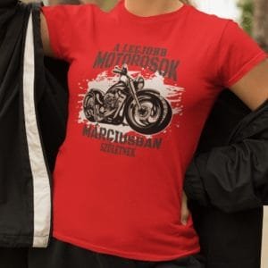 Női póló a legjobb motorosok márciusban születnek