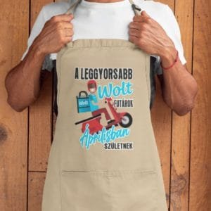 Kötény a leggyorsabb wolt futárok áprilisban születnek