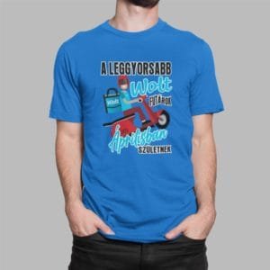 Férfi póló a leggyorsabb wolt futárok áprilisban születnek