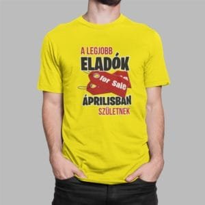 Férfi póló a legjobb eladók áprilisban születnek