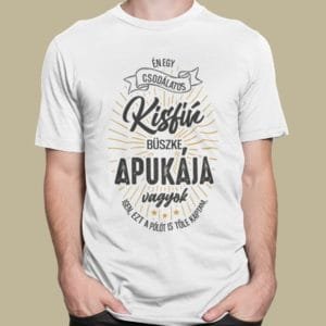 Férfi póló én egy csodálatos kisfiú büszke apukája vagyok