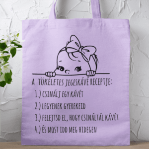 A tökéletes jegeskávé recept vászontáska