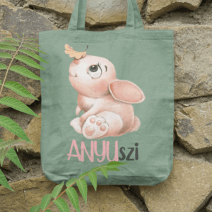 Anyuszi fekete vászontáska