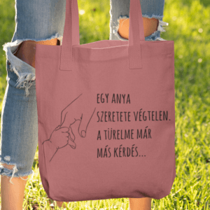 Egy anya szeretete végtelen vászontáska