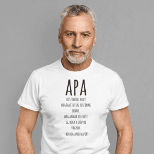 Apa köszönöm férfi póló