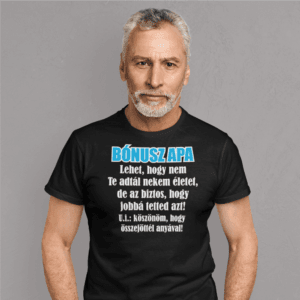Bónusz apa férfi fehér póló