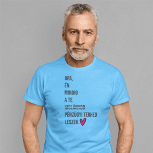 Pénzügyi teher lány férfi póló