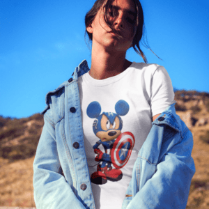 Amerika Kapitány Mickey női póló