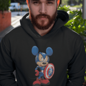 Amerika Kapitány Mickey kapucnis pulóver