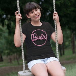 Barbie logó gyerek póló