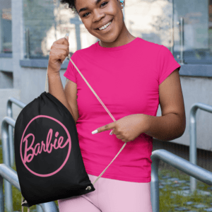 Barbie logó zsinóros hátizsák