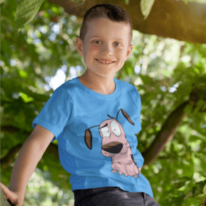 Bátor a gyáva kutya csodálkozós gyerek póló