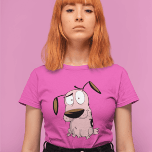 Bátor a gyáva kutya csodálkozós női póló