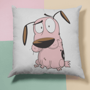 Bátor a gyáva kutya csodálkozós párna