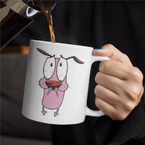 Bátor a gyáva kutya nózi fogós bögre