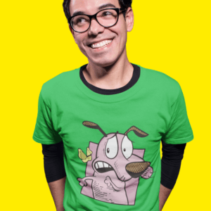 Bátor a gyáva kutya pillangós férfi póló