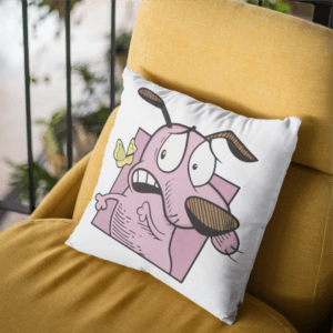 Bátor a gyáva kutya pillangós párna