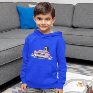 Kisvakond rózsaszín autóval gyerek pulóver