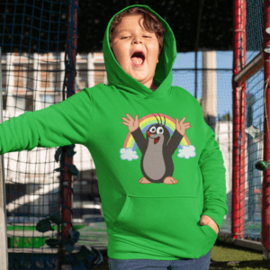 Kisvakond szivárvánnyal gyerek pulóver