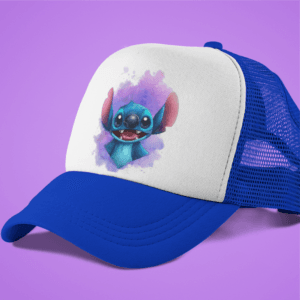 Stitch purple splash baseball sapka