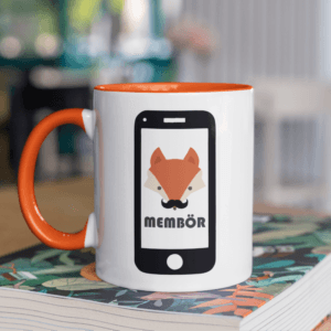Mobilfox membör bögre