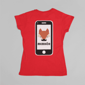 Mobilfox membör női póló