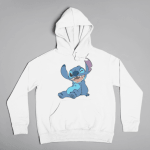 Stitch kacsintós kapucnis pulóver