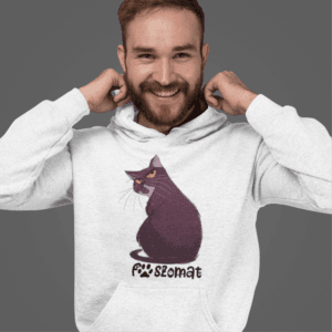 Faszoat macska kapucnis pulóver