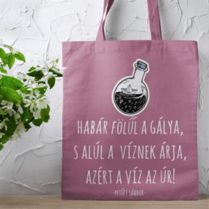 Petőfi Sándor a víz az úr vászontáska