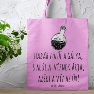 Petőfi Sándor a víz az úr fekete vászontáska