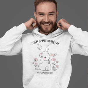 Szép napot kolléga kapucnis pulóver